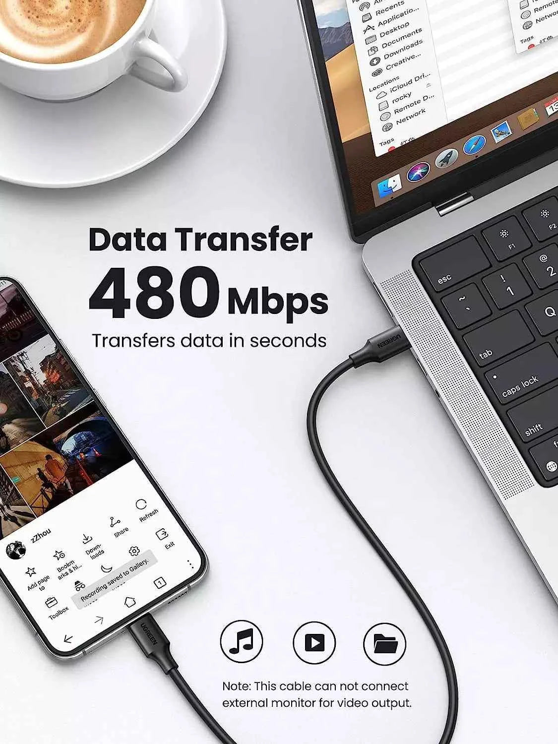 UGREEN USB C Charger Cable 60W - TechSeaShop