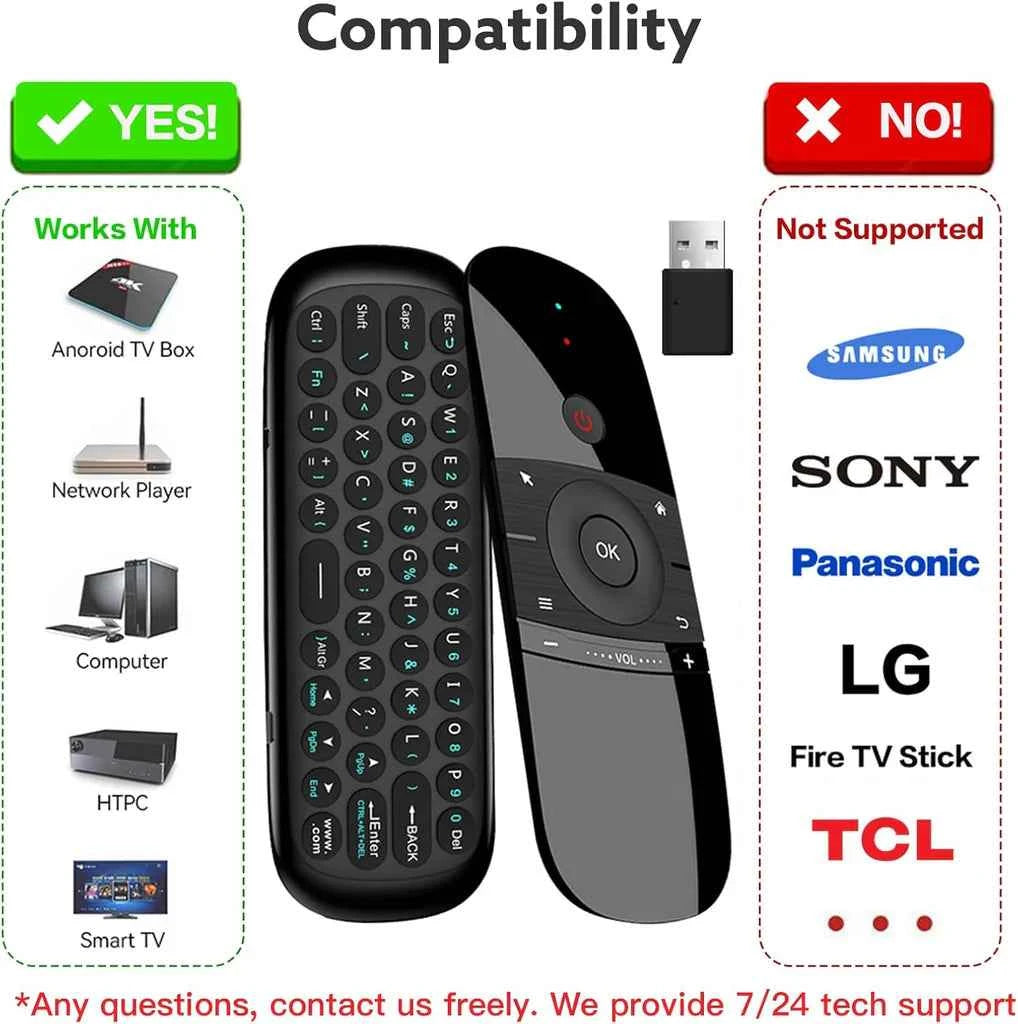 Wechip W1 Wireless Air Mouse . Wireless - TechSeaShop