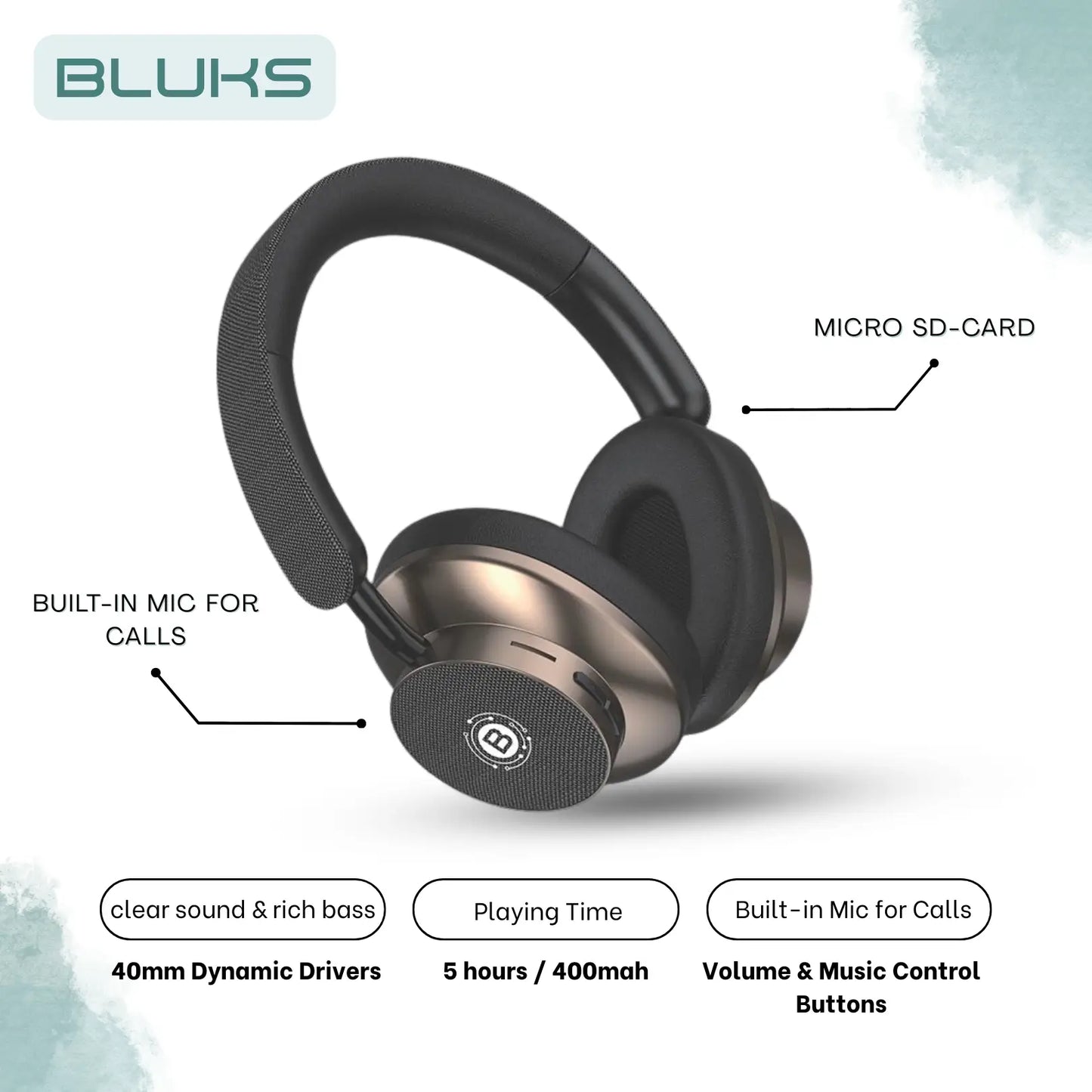 Bluks BX-82 Wireless Headphones