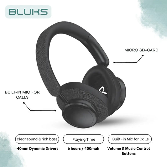 Bluks BX-81 Wireless Headphones