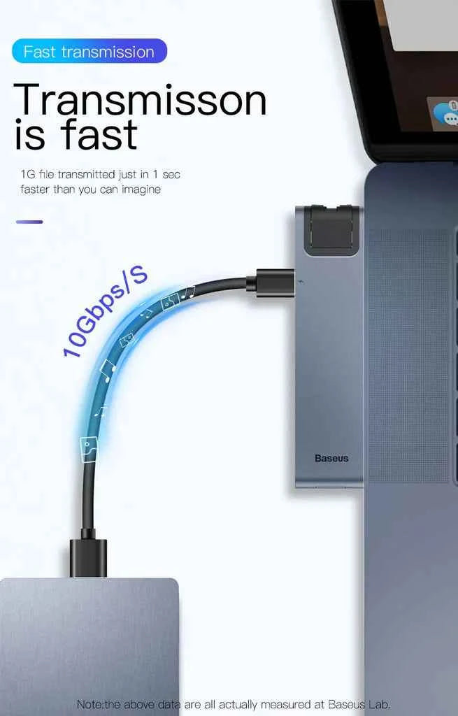 Baseus thunderbolt C+Pro Seven-in-one smart HUB docking station
