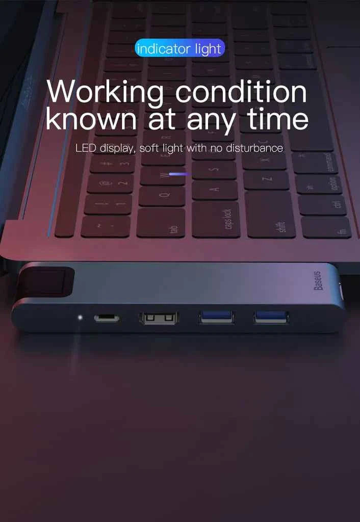 Baseus thunderbolt C+Pro Seven-in-one smart HUB docking station