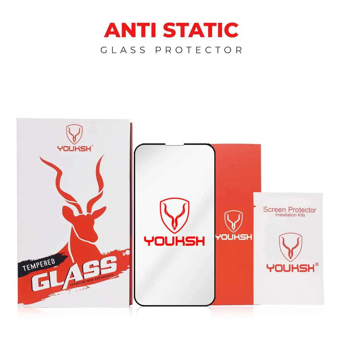 YOUKSH iPhone Glass Protector with Installation Kit - TechSeaShop