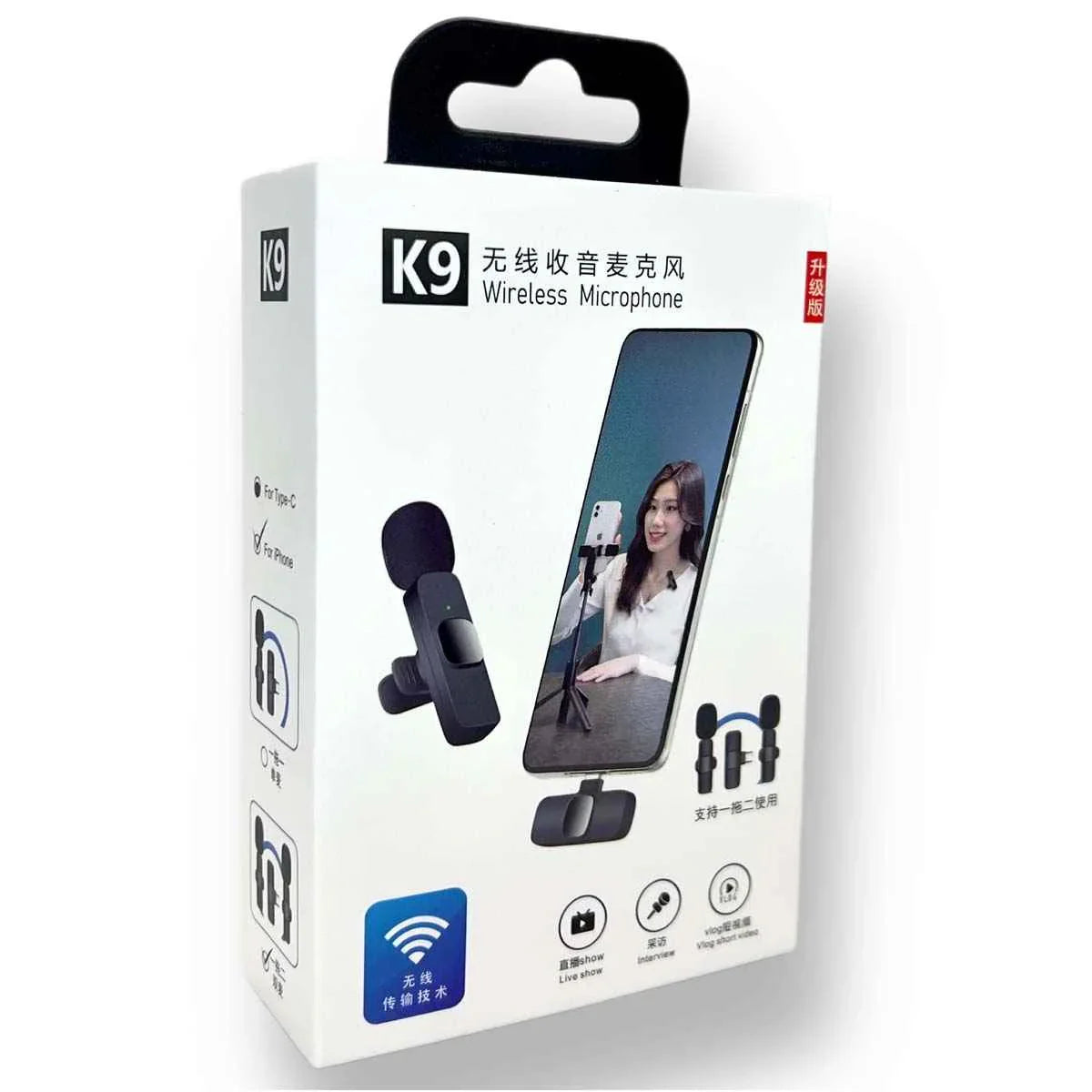 K9 Dual original Wireless Microphone - TechSeaShop