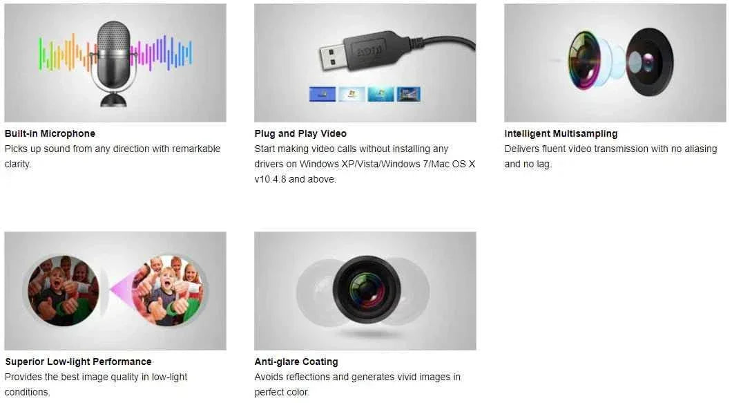 PK-810G Anti-glare Webcam - TechSeaShop