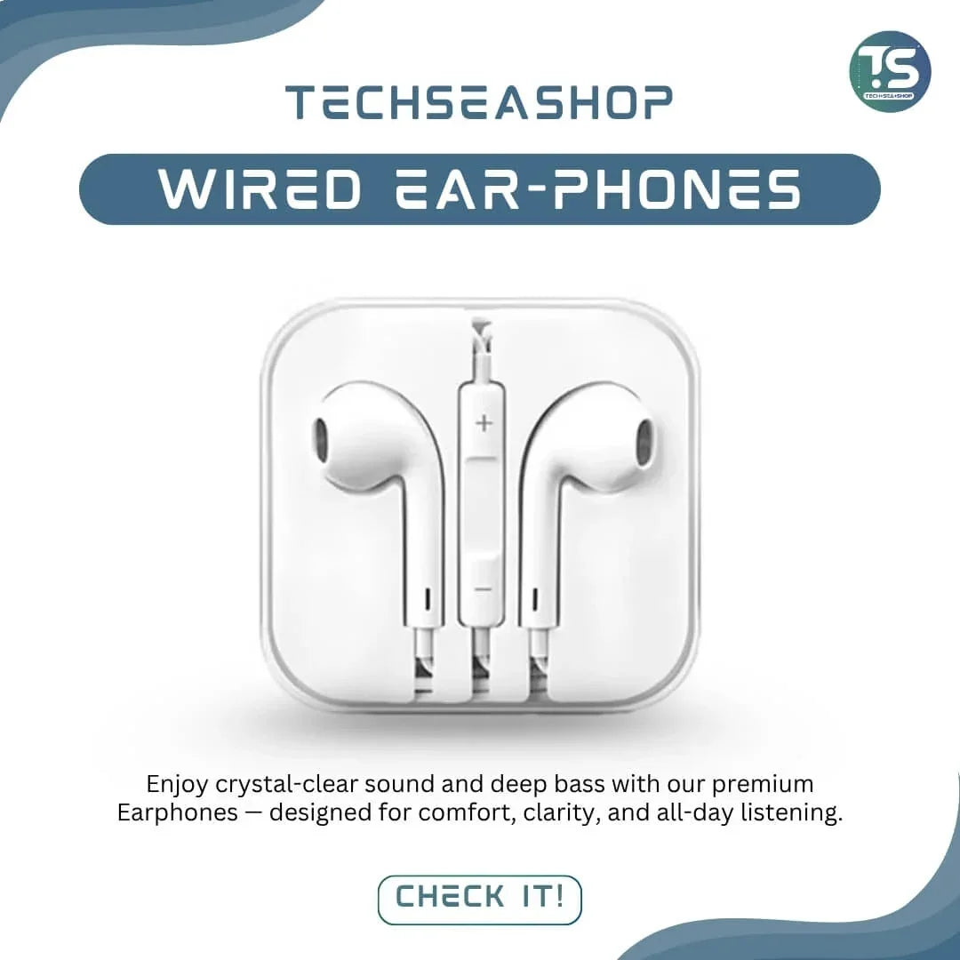 Wired Earphones - TechSeaShop