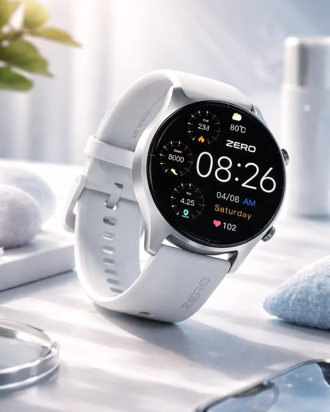 Zero Icon Smartwatch – Bluetooth Calling, Health Tracking & IP68