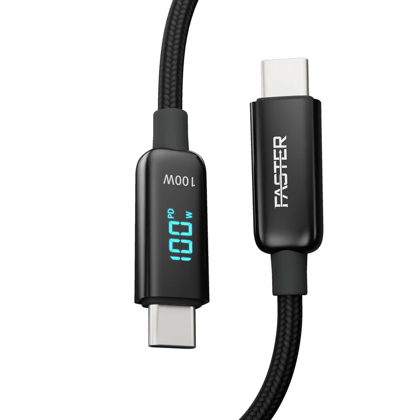 FASTER 100W USB-C TO USB-C PD CABLE - TechSeaShop
