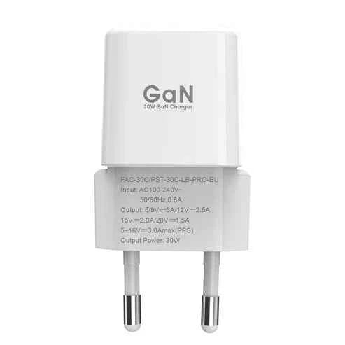 GaN 30W Fast Charger - Smallest PD Super Fast Charger FAC-30C