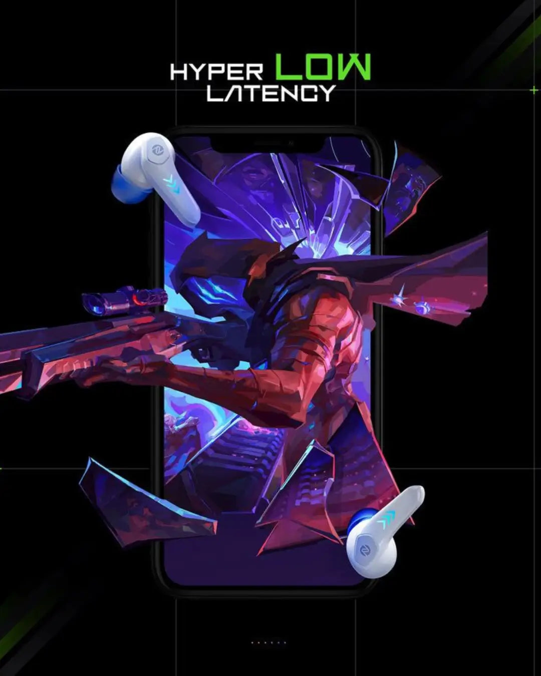 Zero Arcade Series Gaming Earbuds (Arcade 800) – 40ms Low Latency & RGB