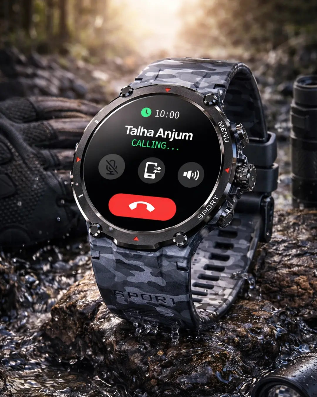 ZERO Armour Smartwatch – Rugged Design with Bluetooth Calling & Health Tracking