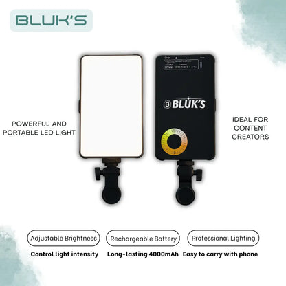 Bluk’s BrightXpert BX704 – Rechargeable LED Light for Smartphones