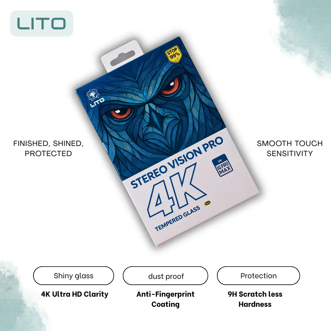 LITO Stereo Vision Pro 4K Tempered Glass