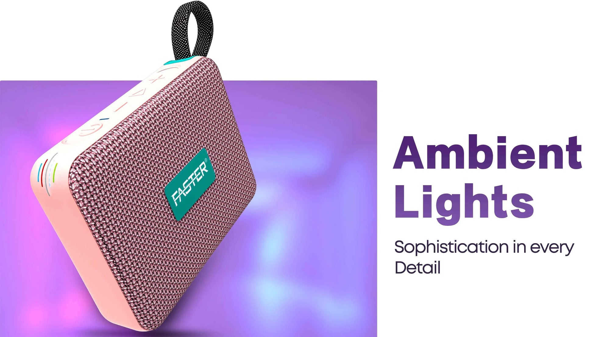 Groove X Portable Bluetooth Speaker with Colorful Lights – Vibrant Light Show