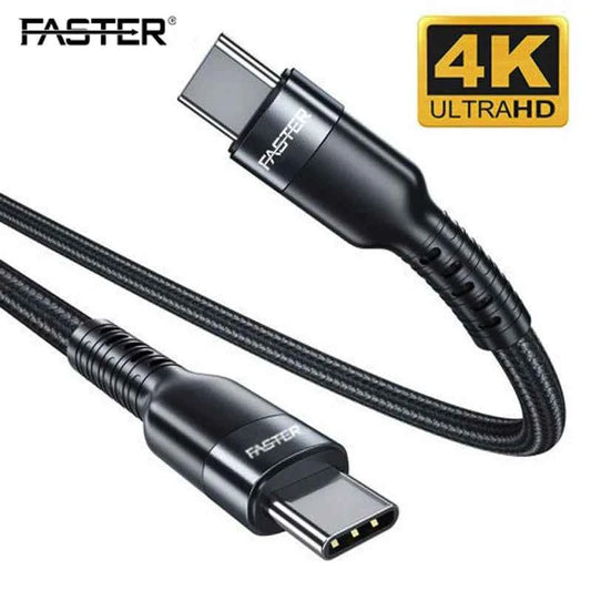 Faster Type-C to Type-C Cable FC-100W Charging cable