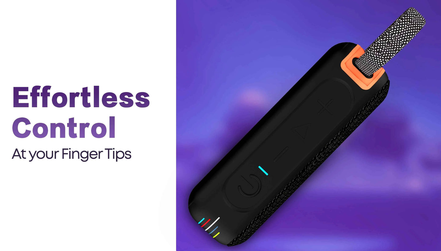 Groove X Portable Bluetooth Speaker with Colorful Lights – Vibrant Light Show