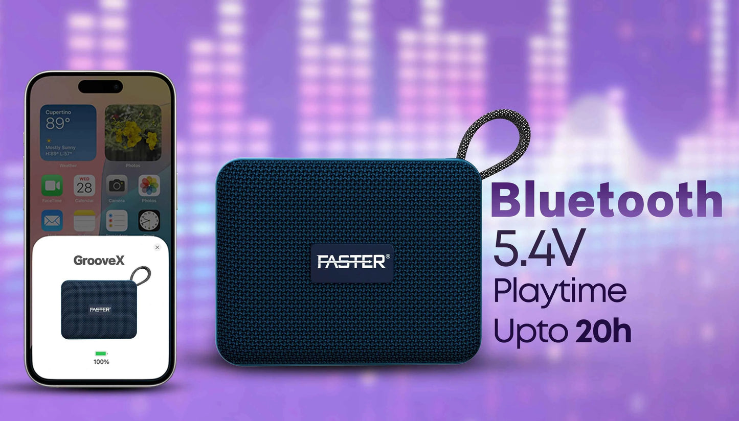 Groove X Portable Bluetooth Speaker with Colorful Lights – Vibrant Light Show