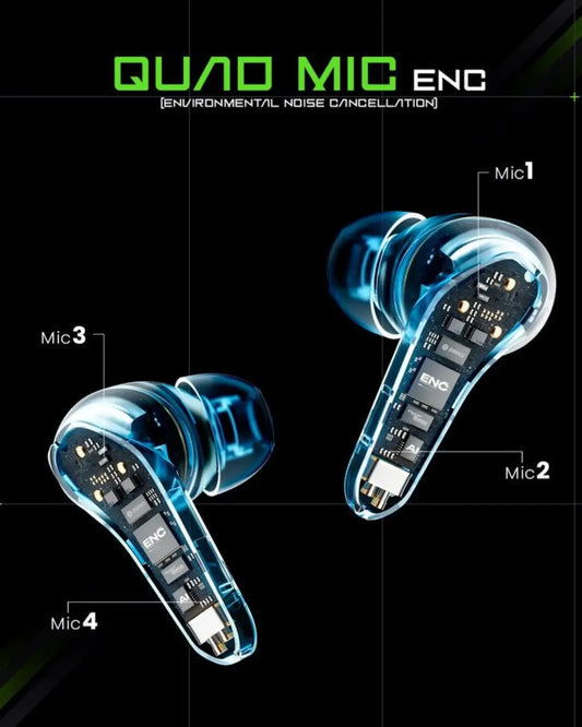 Zero Arcade Series Gaming Earbuds (Arcade 800) – 40ms Low Latency & RGB
