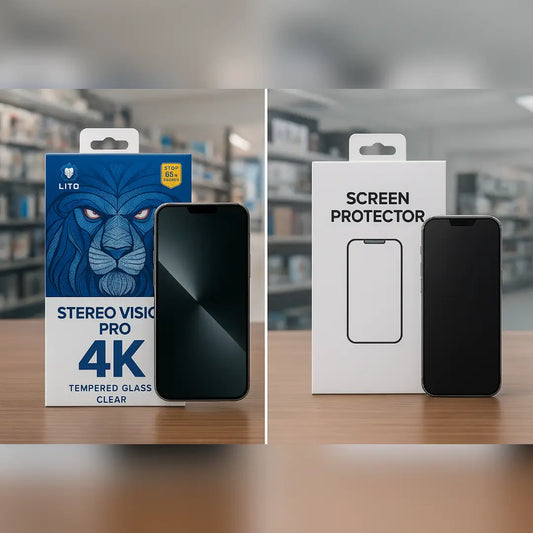 LITO Stereo Vision Pro 4K Tempered Glass – Universal iPhone Screen Protector
