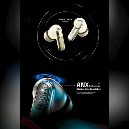 Ronin Nox Earbuds R-7080 – ANC, ENC, Gaming Mode & Premium Leather Design