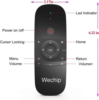 Wechip W1 Wireless Air Mouse . Wireless - TechSeaShop