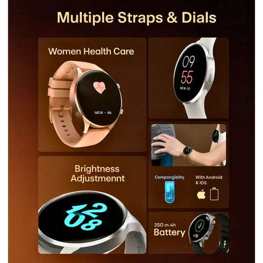 R-08 Smart Watch – AMOLED Display, Bluetooth Calling & Health Tracking