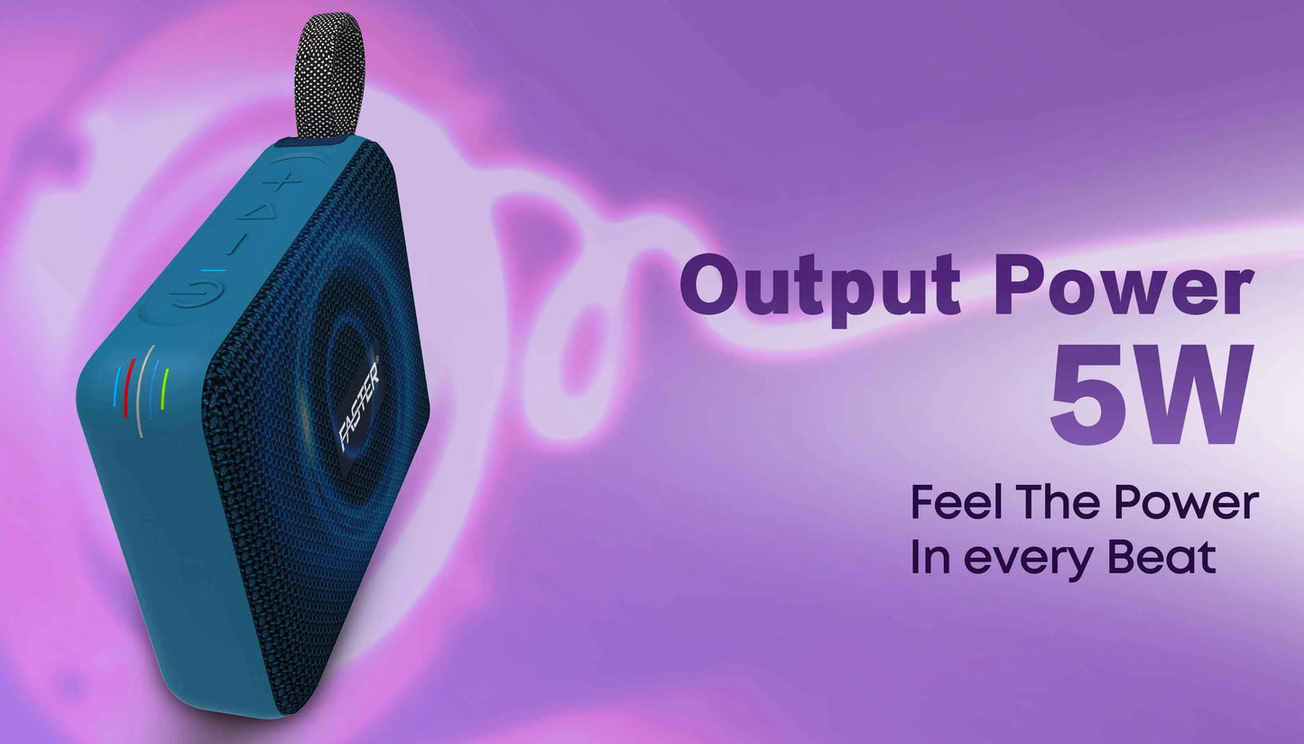 Groove X Portable Bluetooth Speaker with Colorful Lights – Vibrant Light Show