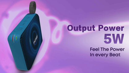 Groove X Portable Bluetooth Speaker with Colorful Lights – Vibrant Light Show