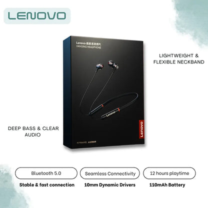 Lenovo HE05X Bluetooth Neckband Earphones