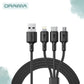 Oraimo Duraline 3-in-1 Cable – 3A Fast Charging