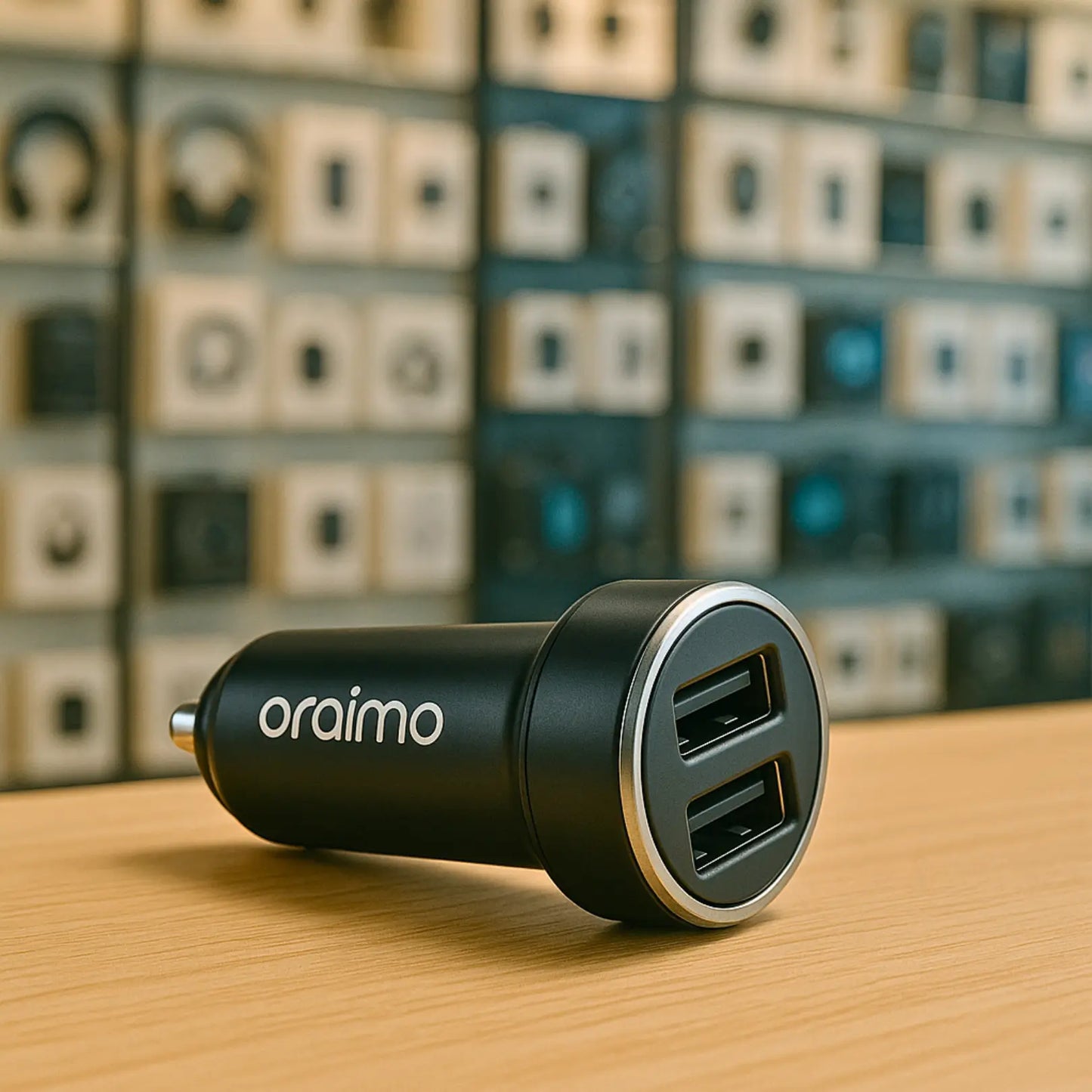 Oraimo Highway 15 15.5W Car Charger with 3-in-1 Cable