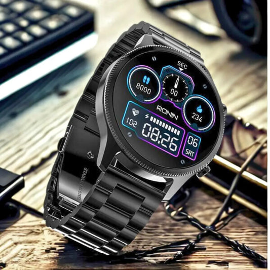Ronin R010 Luxe Ultra Smart Watch – Premium AMOLED Display, Bluetooth Calling