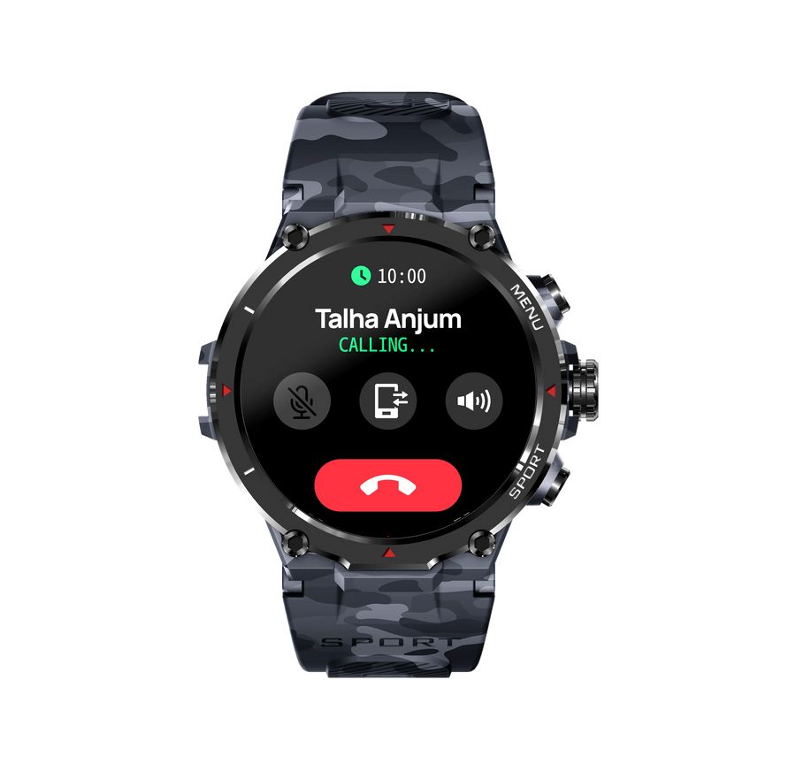 ZERO Armour Smartwatch – Rugged Design with Bluetooth Calling & Health Tracking