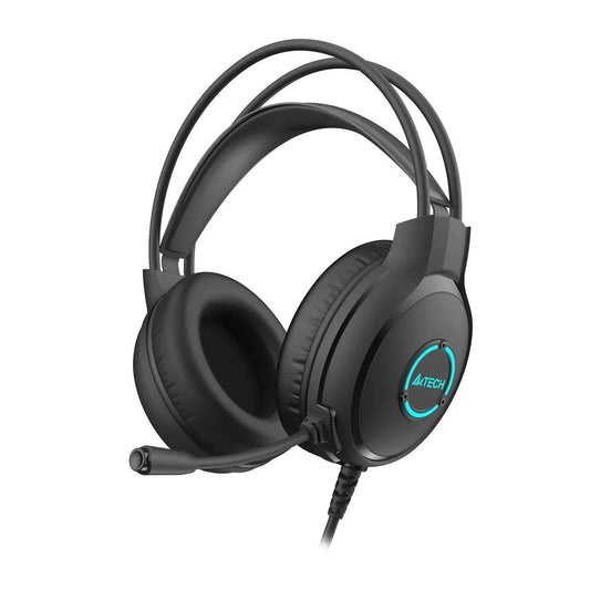 A4Tech FH300U Headset - Neon Illuminate USB Stereo for Enhanced Audio Experience