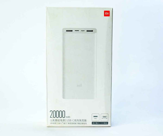 Mi Power Bank 3 USB-C 20000mAh Fast Charge Version - High Capacity Portable Charger