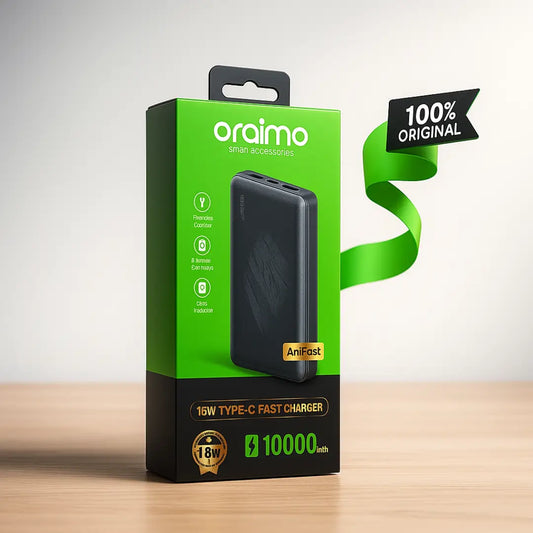 Oraimo Toast 15 Flash 10000mAh Power Bank – Fast Charging