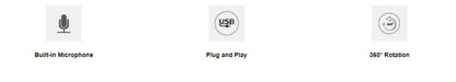 PK-810G Anti-glare Webcam - TechSeaShop