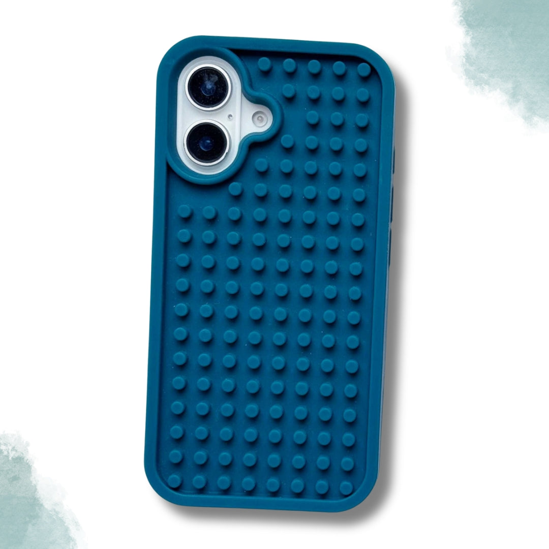 DIY Puzzle Phone Case for iPhone - Stress Relief Silicone Fidget Cover