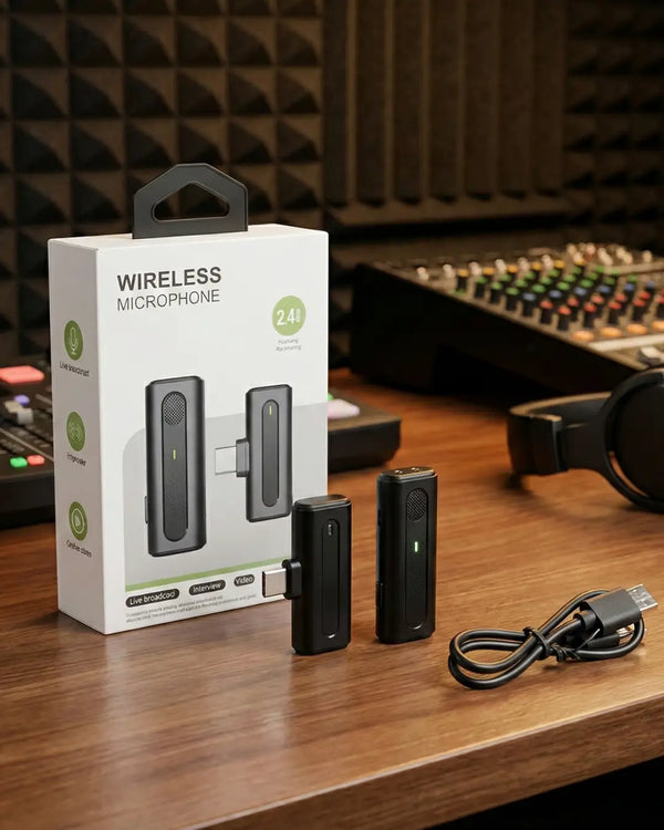 Wireless Dual Mic Type-C – Clear Audio Microphone for Vlogging