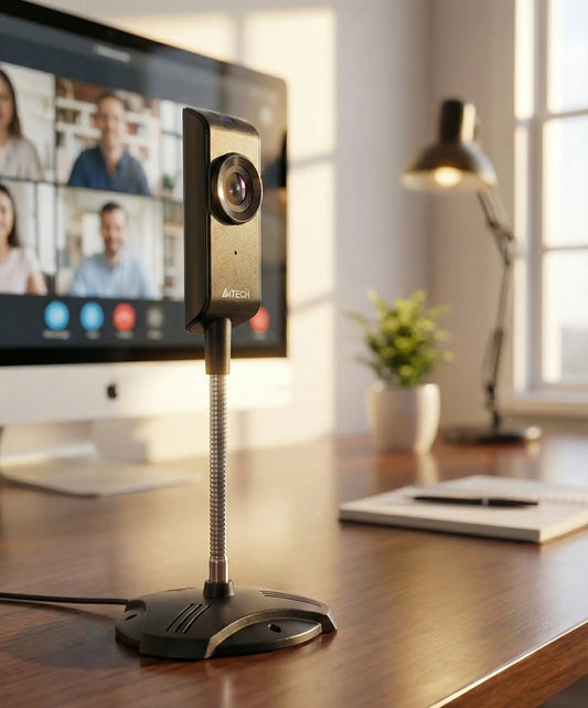 PK-810G Anti-Glare Webcam – HD Video for Zoom, Classes & Streaming