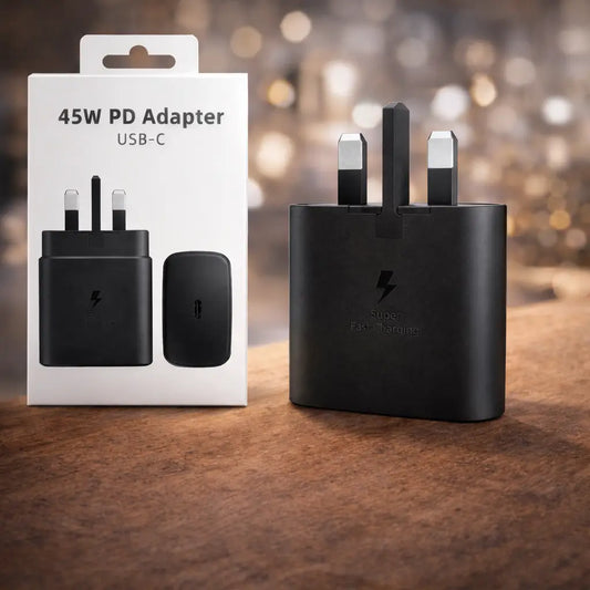 Samsung 25W PD UK Adapter – 3-Pin USB-C Fast Charger