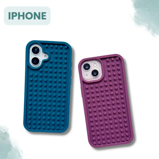 DIY Puzzle Phone Case for iPhone - Stress Relief Silicone Fidget Cover