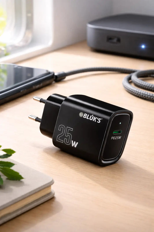 Bluks BX-622 25W Super Fast Charger with Type-C to type-C Cable