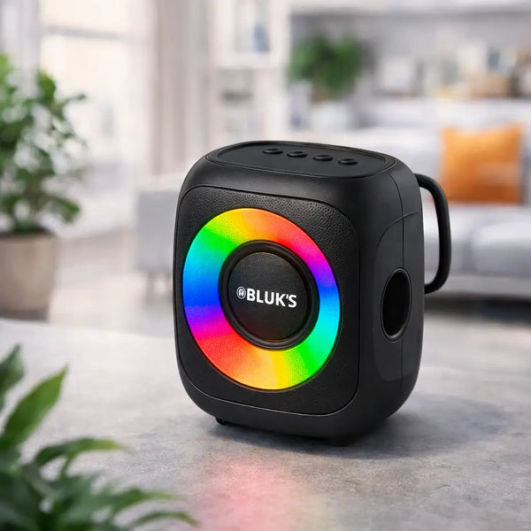 BLUK’S BX-180 Portable Bluetooth Speaker – RGB Lights & TWS