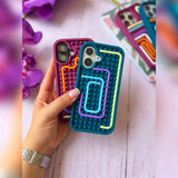 DIY Puzzle Phone Case for iPhone - Stress Relief Silicone Fidget Cover