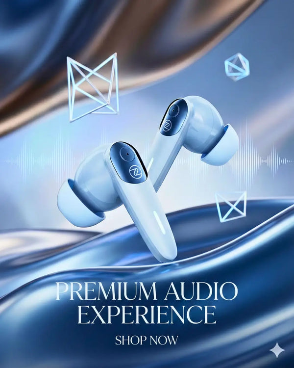 Zero Lifestyle Z811 Display Earbuds - Smart Touch Screen Case, ANC & Local Storage